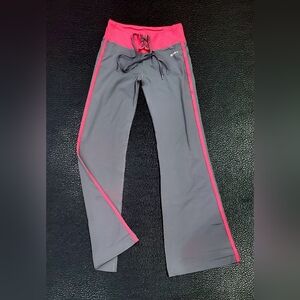 Bebe Sport Logo Grafite/Rouge Lace-up Pants - Size XS/S.